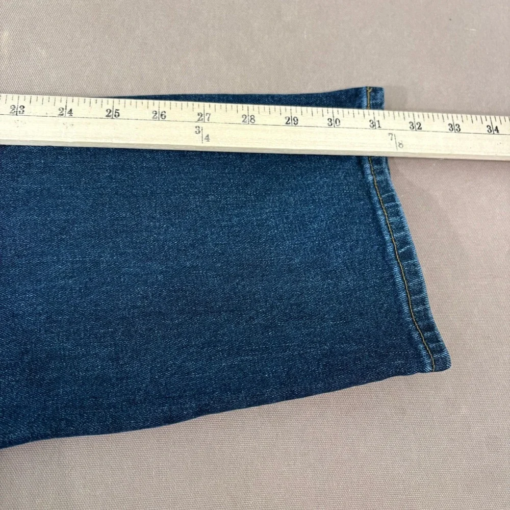 J.Crew‎ Jeans Mens Size 32x32 Blue Denim Flex Straight Dark Wash Stretch Casual